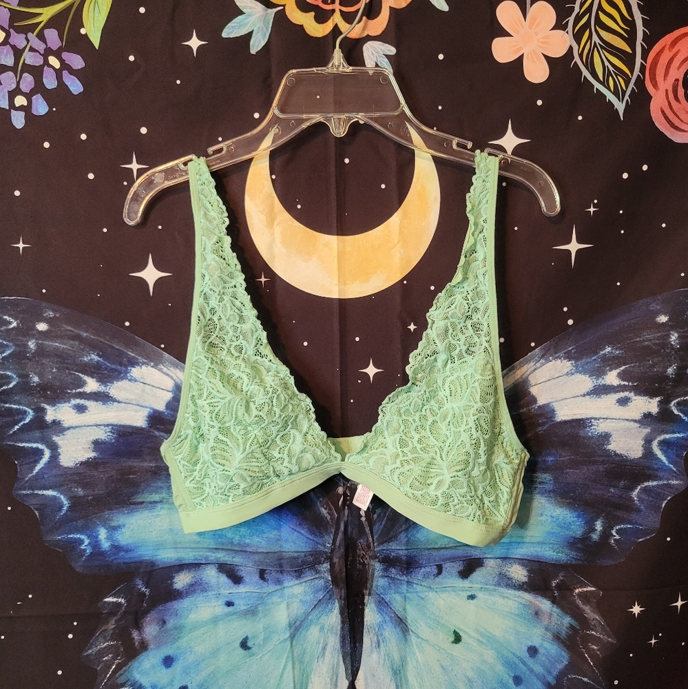 Cute Mint Lacey Green Bralette